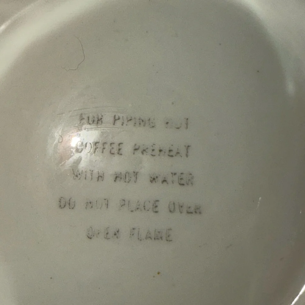 Vintage Drip-O-lator Ceramic Coffee/Teapot - Enterprise Aluminum Co. - Floral - Picture 6 of 12